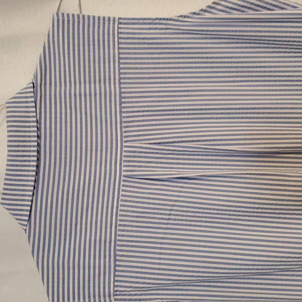Vineyard Vines Dress With Blue & White Pinstripes, Size 10 - Picture 6 of 6